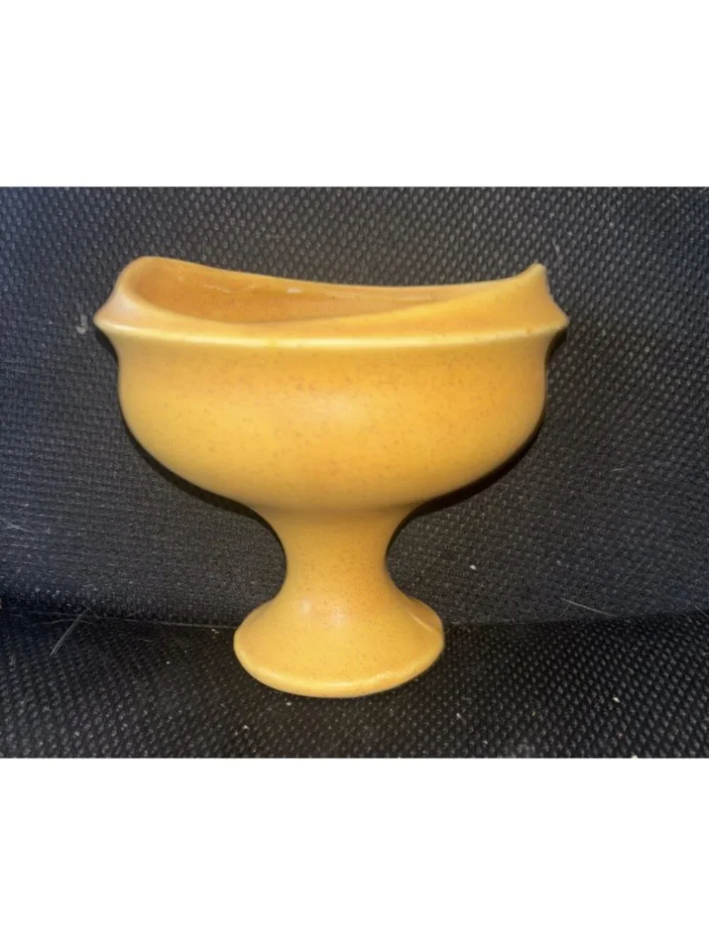 McCoy Yellow Florentine Pedestal Planter Vase Vintage Mid Century Modern 1960’s